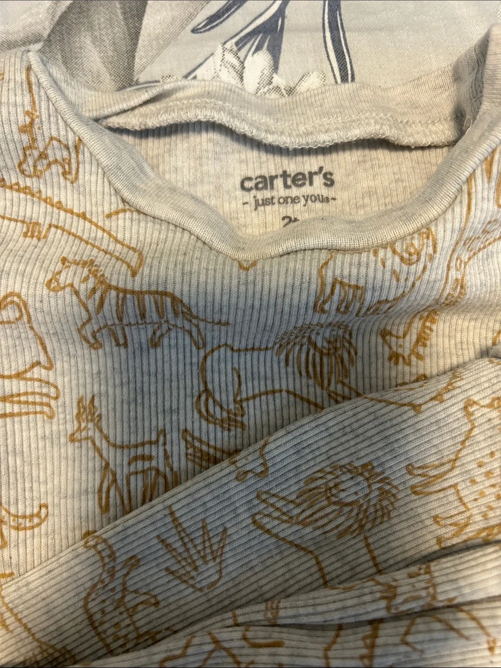 Carter's Boys 3-Pack Pajama Tops and Pants — Blue, Red, Gray